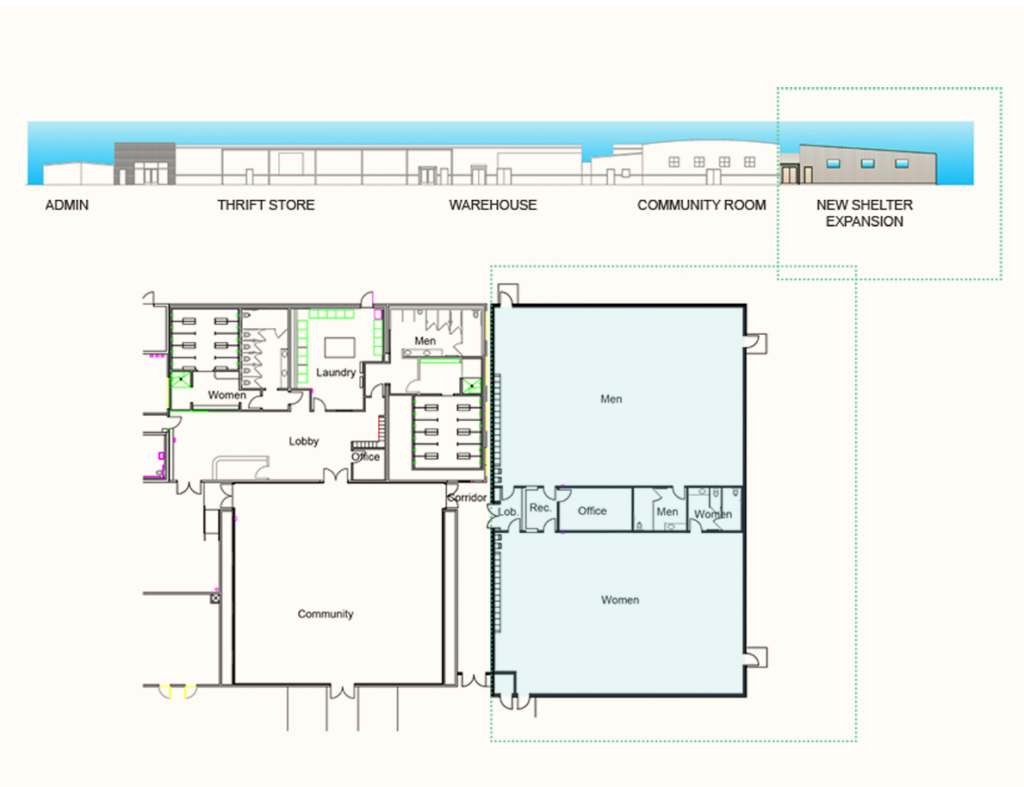 galilee shelter expansion rendering